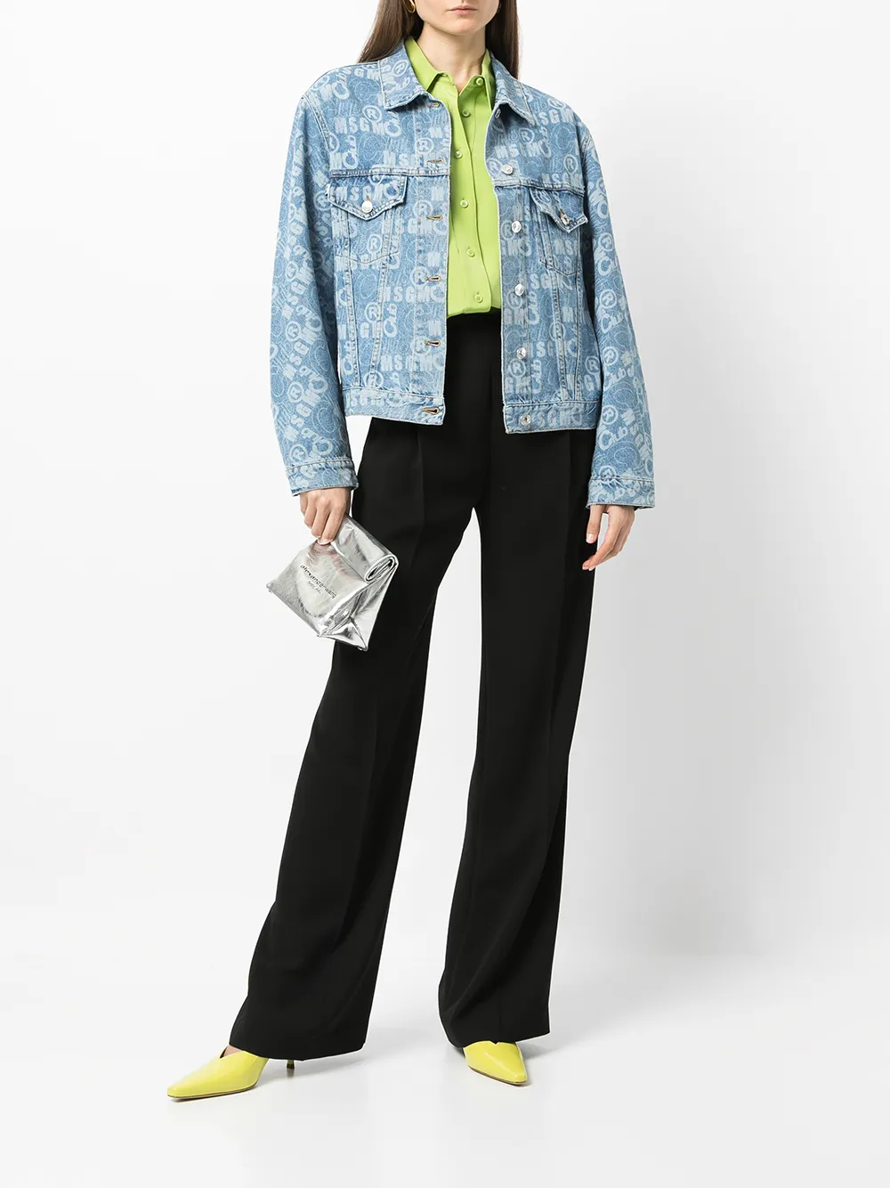 фото Msgm джинсовая куртка с логотипом