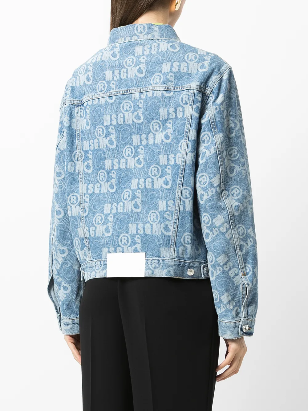 фото Msgm джинсовая куртка с логотипом