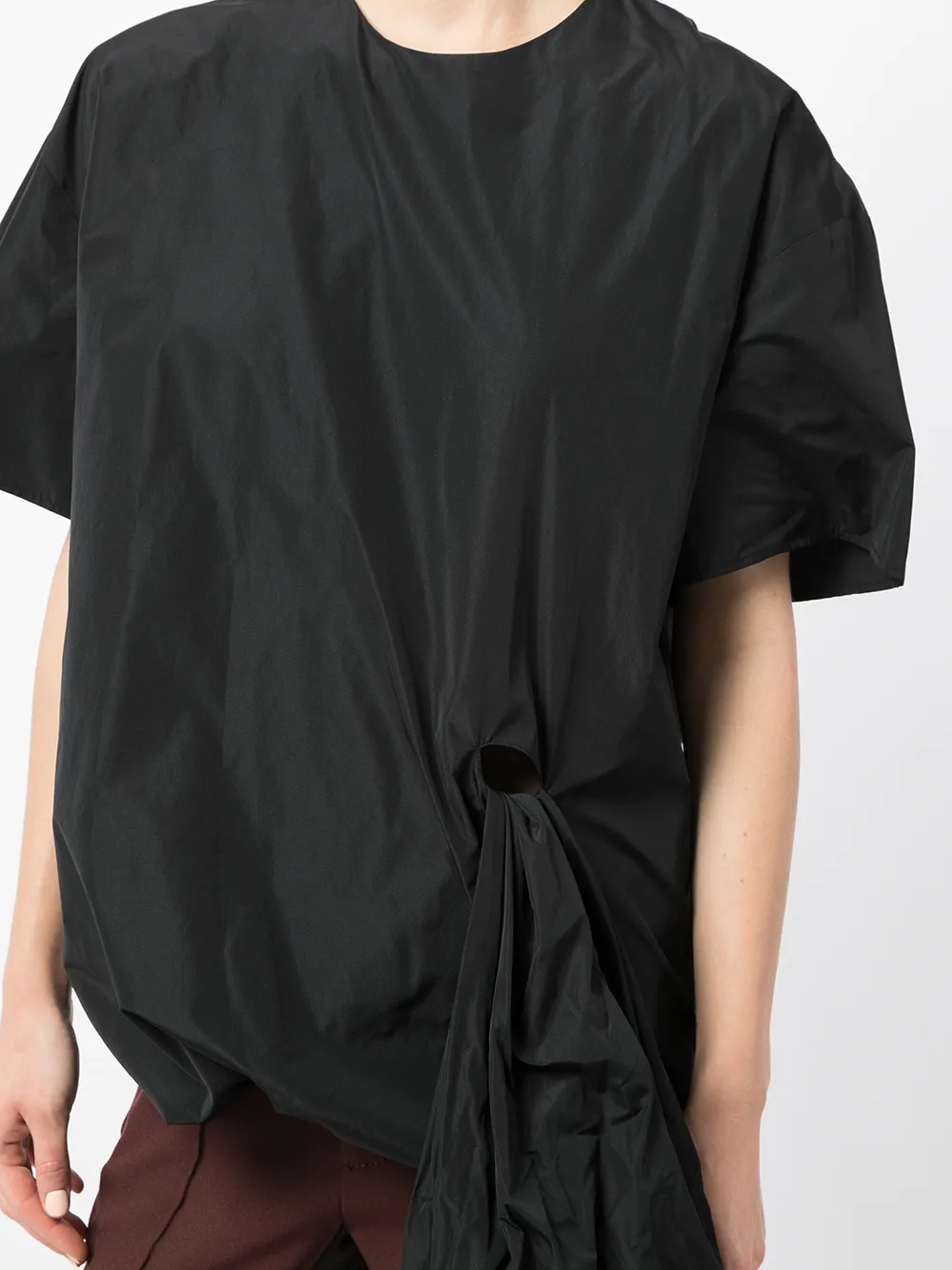 фото Msgm футболка асимметричного кроя