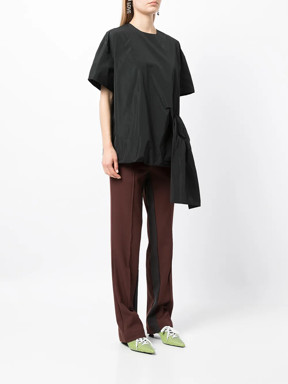 фото Msgm футболка асимметричного кроя