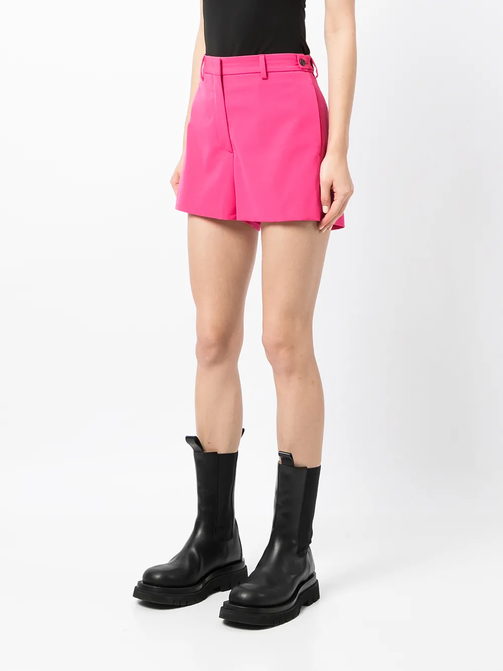 фото Msgm шорты строгого кроя с завышенной талией