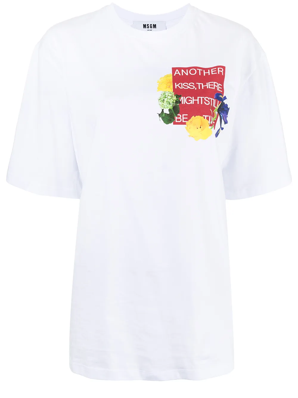 фото Msgm футболка с надписью