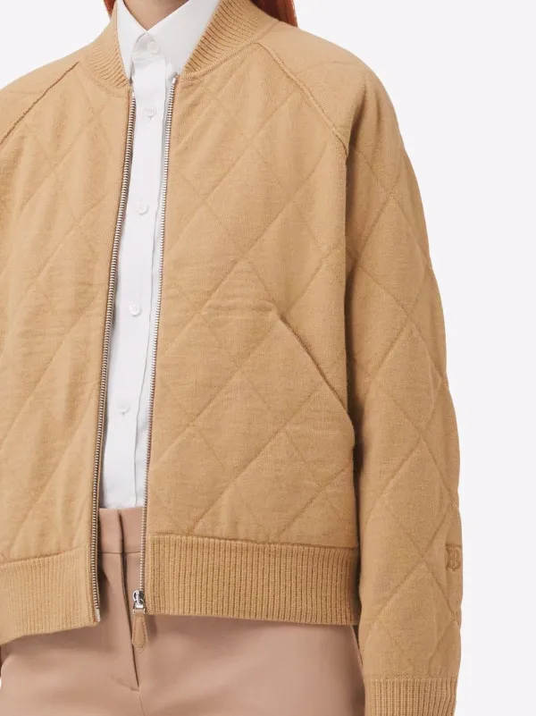 burberry quilted bomber jacket