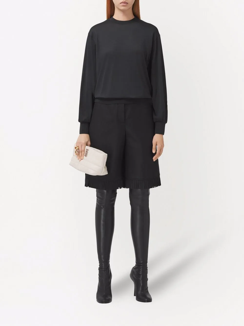 Burberry Zijden top - Zwart
