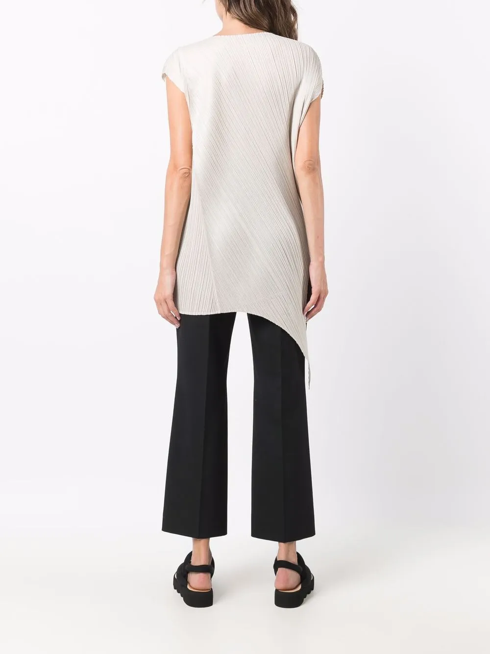 фото Pleats please issey miyake топ асимметричного кроя с плиссировкой