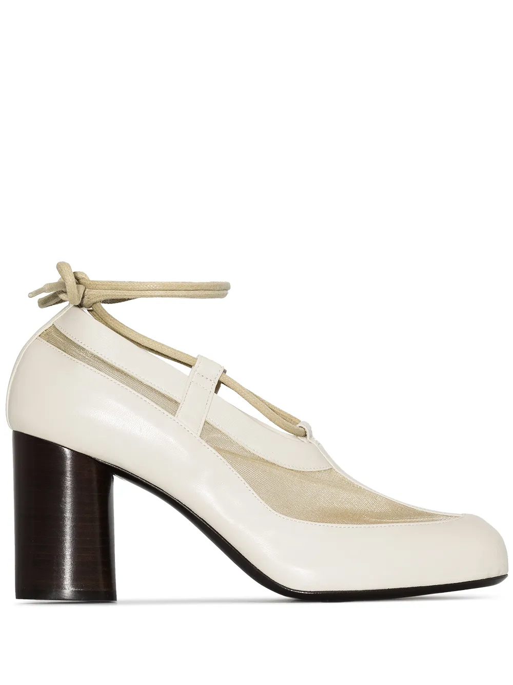 

Lemaire mesh wrap-around 80mm pumps - Neutrals