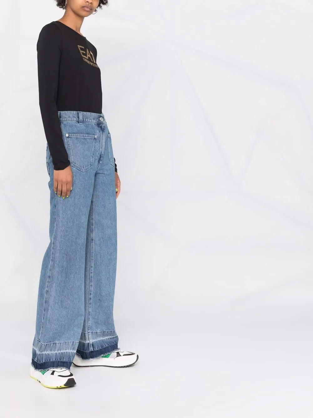 фото Ea7 emporio armani футболка с круглым вырезом и логотипом