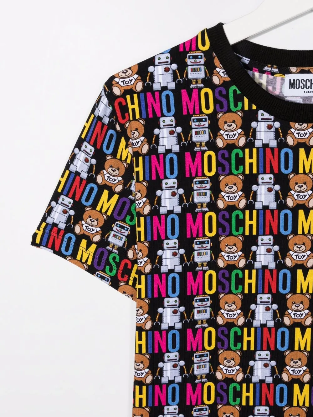 фото Moschino kids толстовка с принтом teddy bear