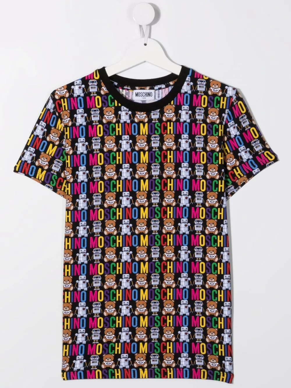 фото Moschino kids толстовка с принтом teddy bear