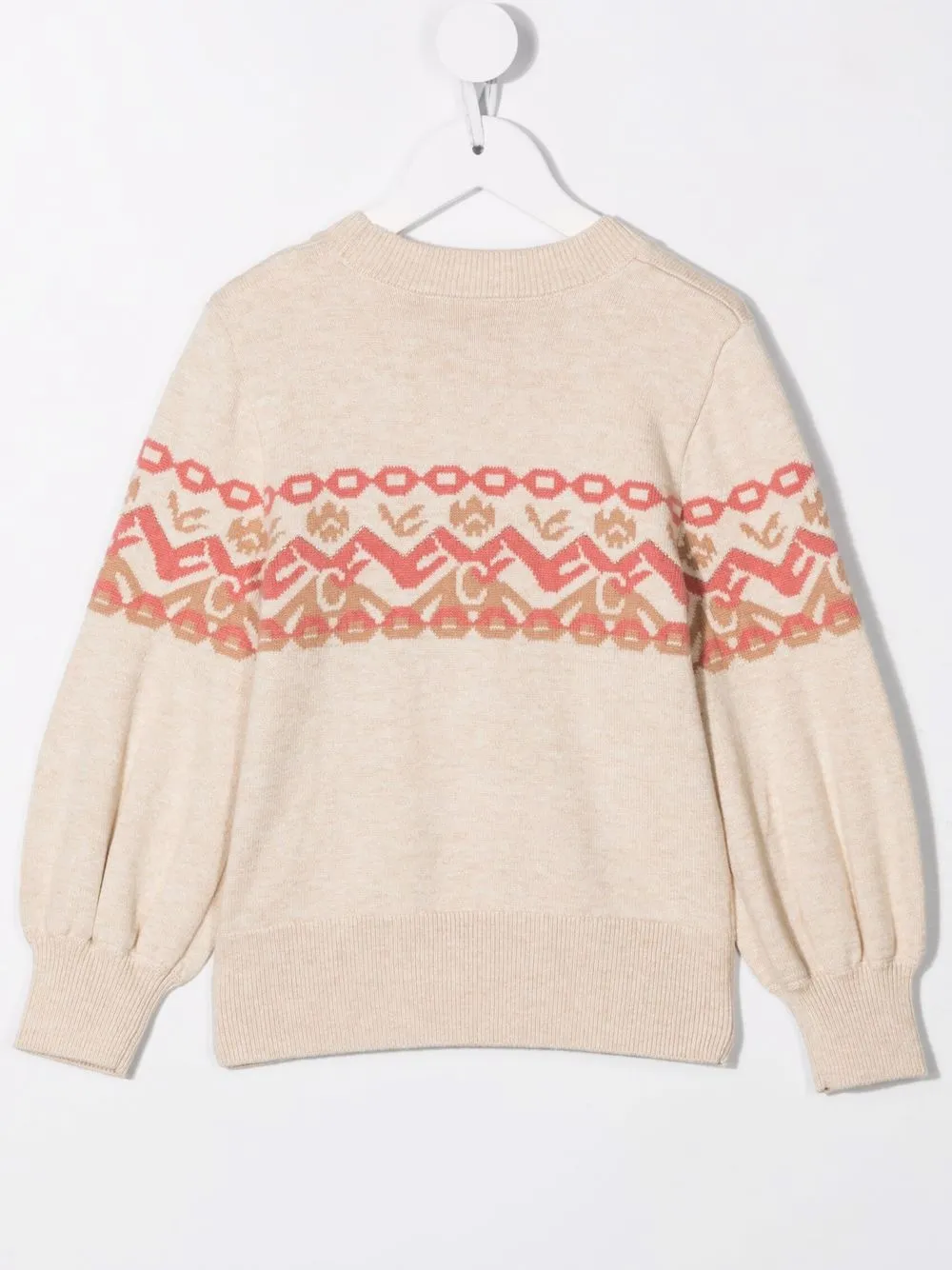 Chloé Kids Trui met logo - Beige