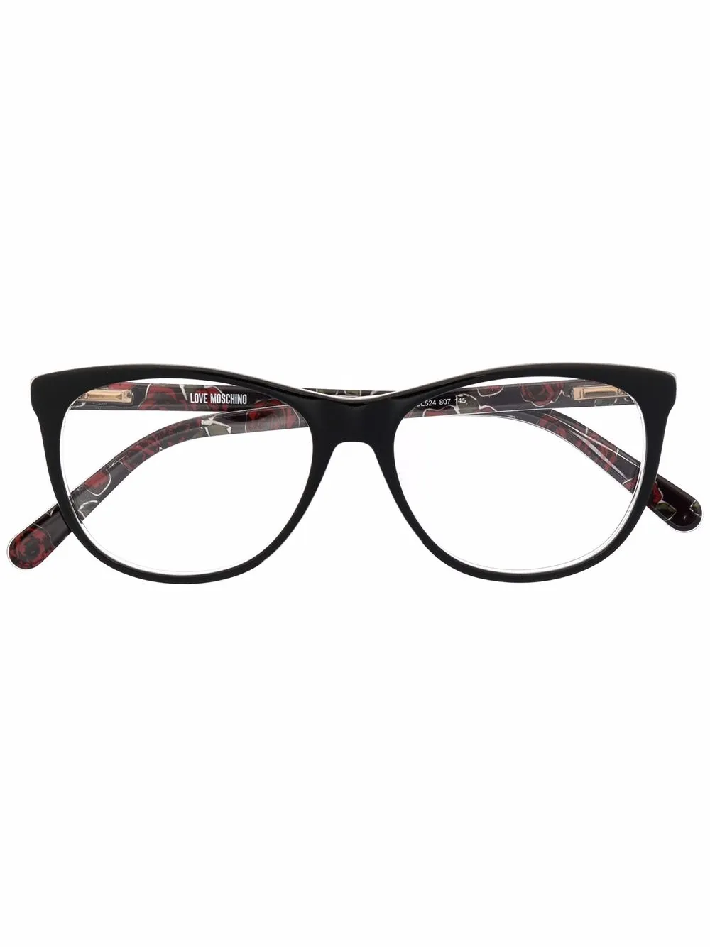 фото Love moschino очки в оправе 'кошачий глаз' с логотипом