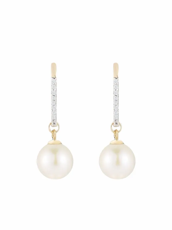 Single diamond drop earrings hot sale
