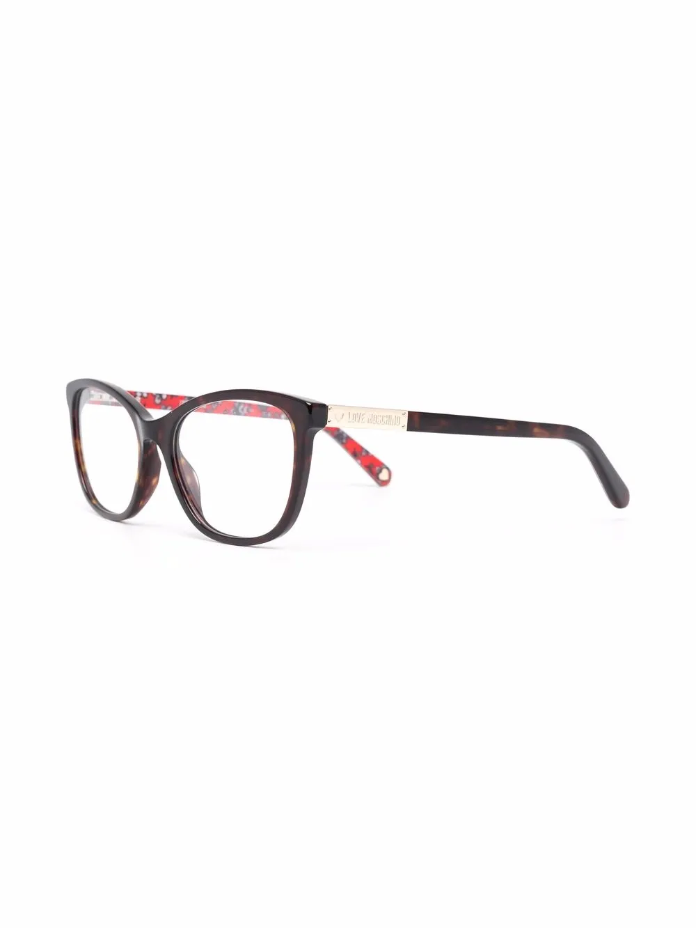 Love Moschino Bril met cat-eye montuur - Bruin