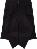 Burberry flag drape-detail skirt - Black