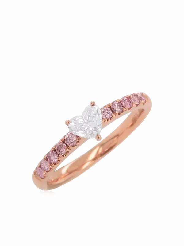 Rose gold store with pink diamond