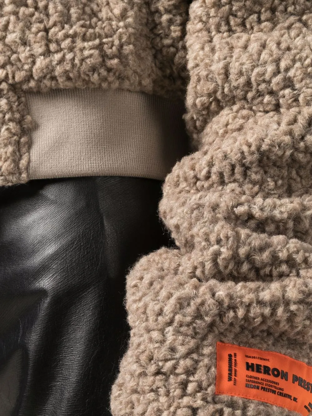 фото Heron preston бомбер из шерпы