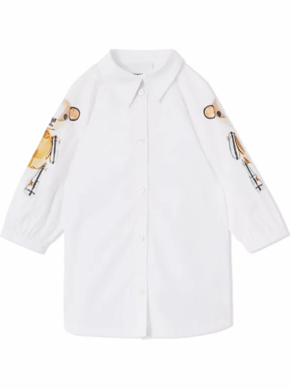 burberry white dress