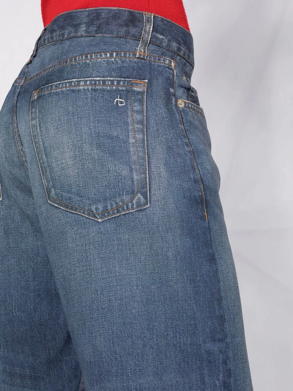 фото Rag & bone джинсы liquid miramar с прорезями