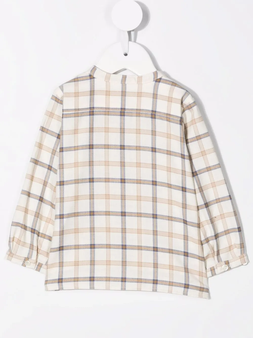 Bonpoint Geruit shirt - Beige