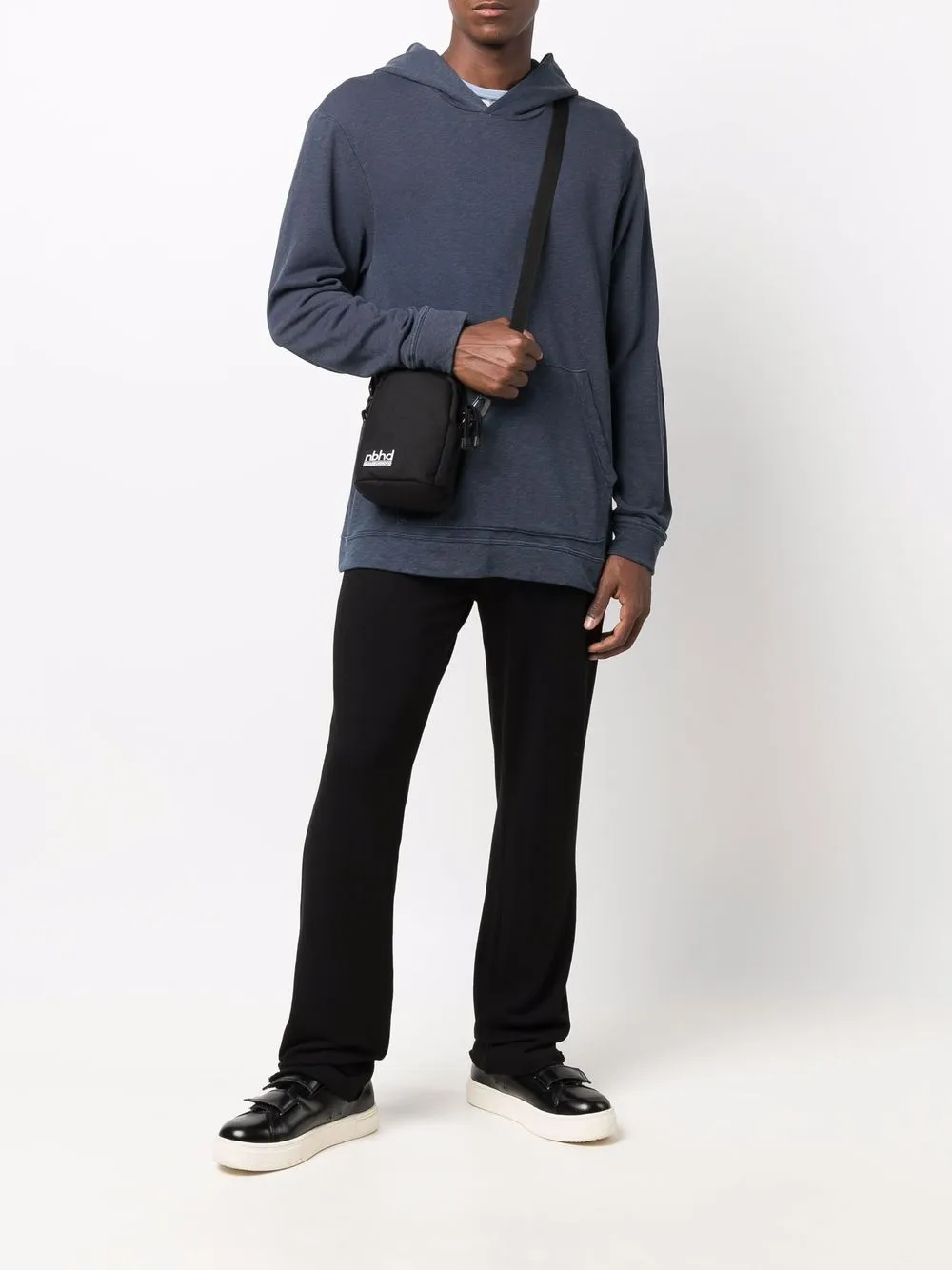 James Perse Katoenen hoodie - Blauw