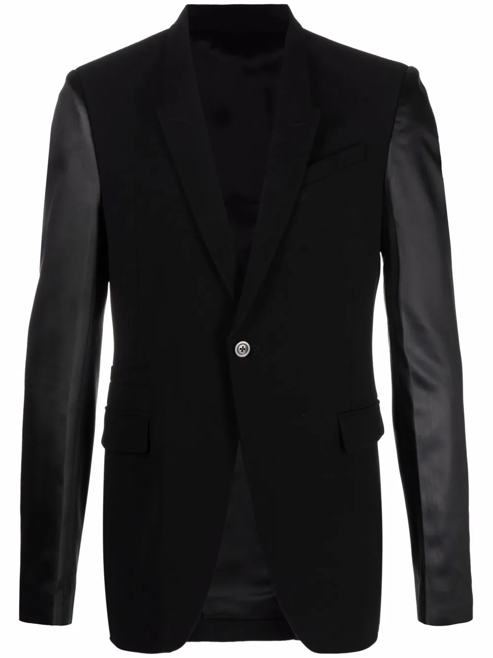 contrasting-sleeves blazer