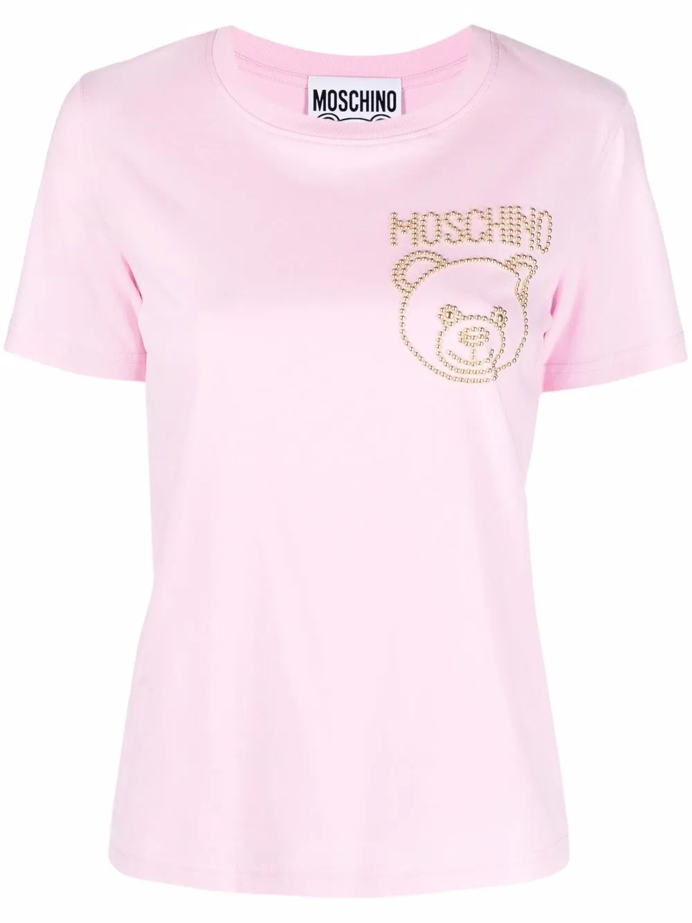 фото Moschino футболка с принтом teddy bear