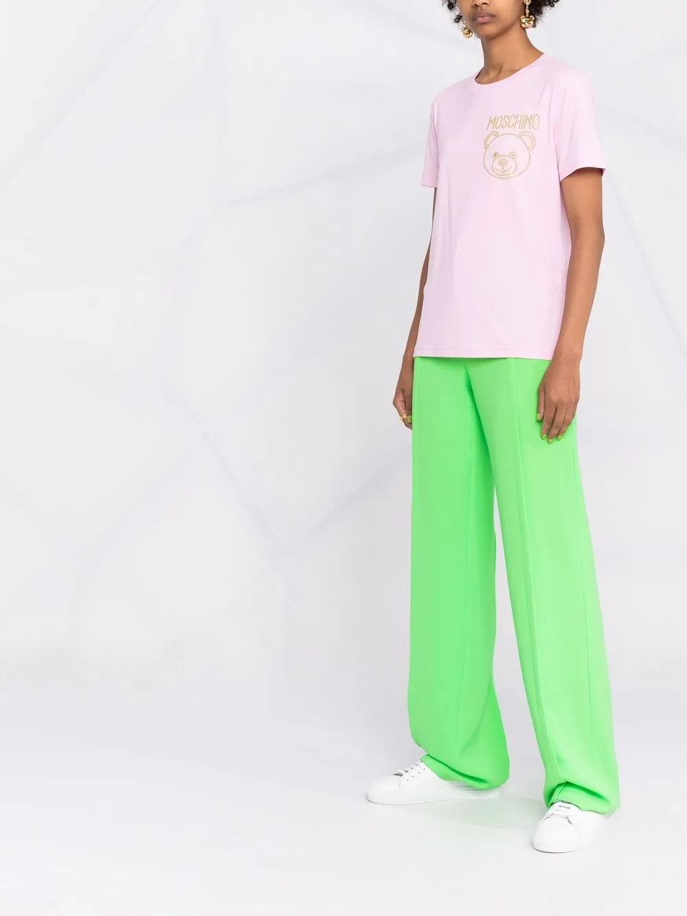 фото Moschino футболка с принтом teddy bear