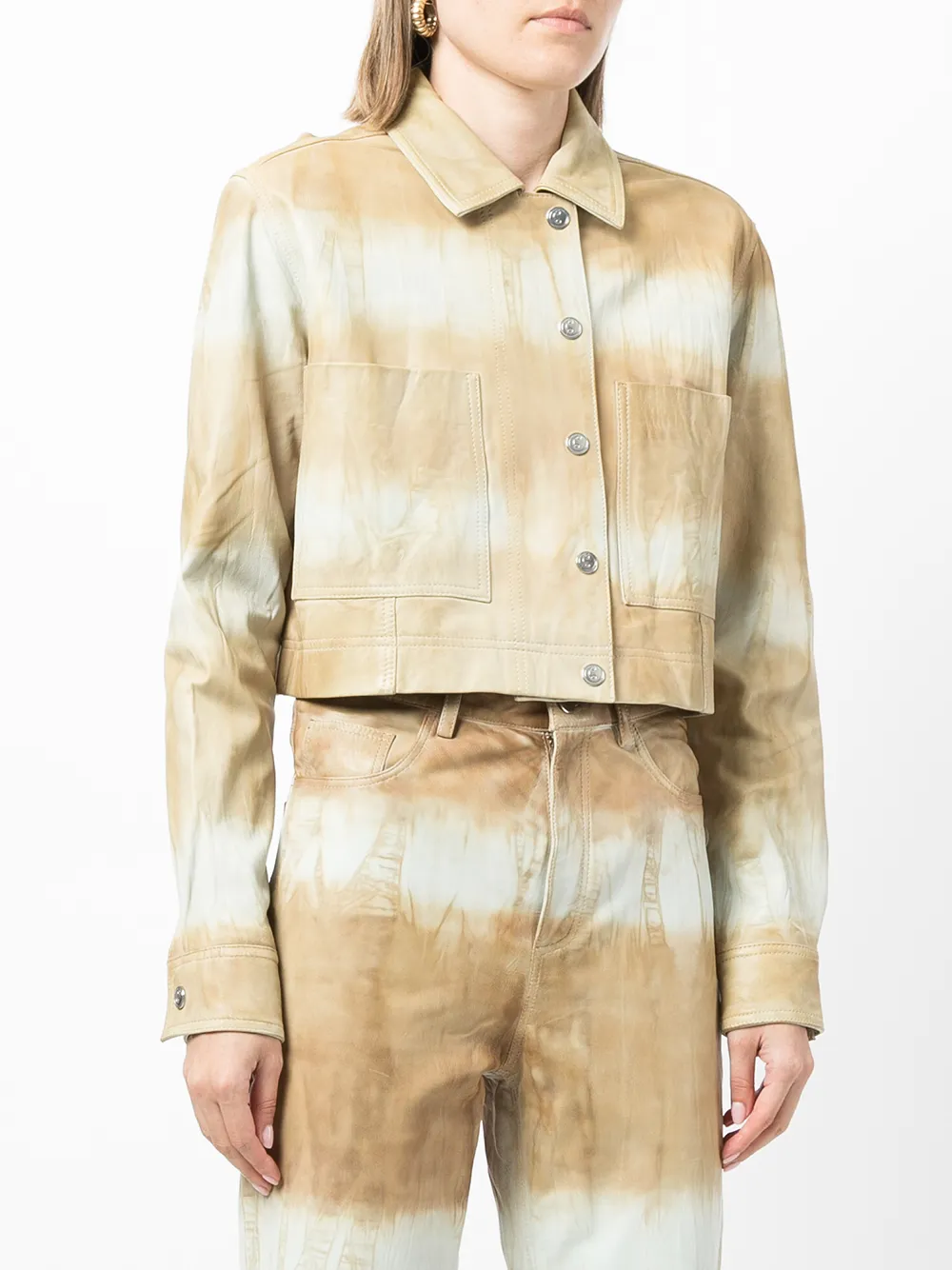 фото Remain укороченная куртка с принтом тай-дай