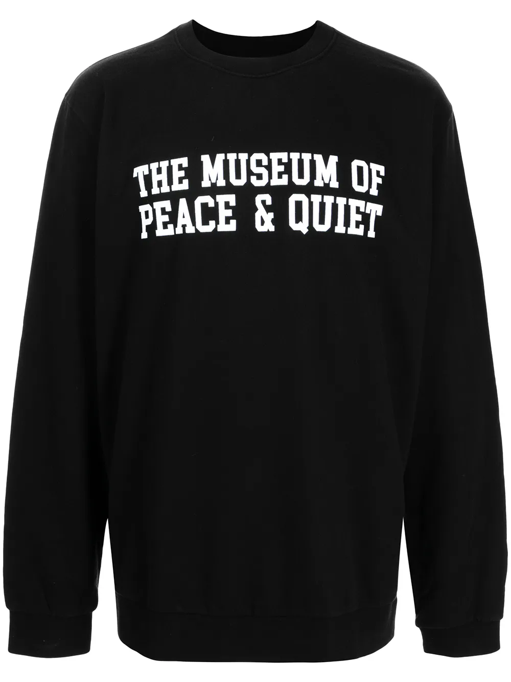 

Museum Of Peace & Quiet logo-print cotton sweatshirt - Black