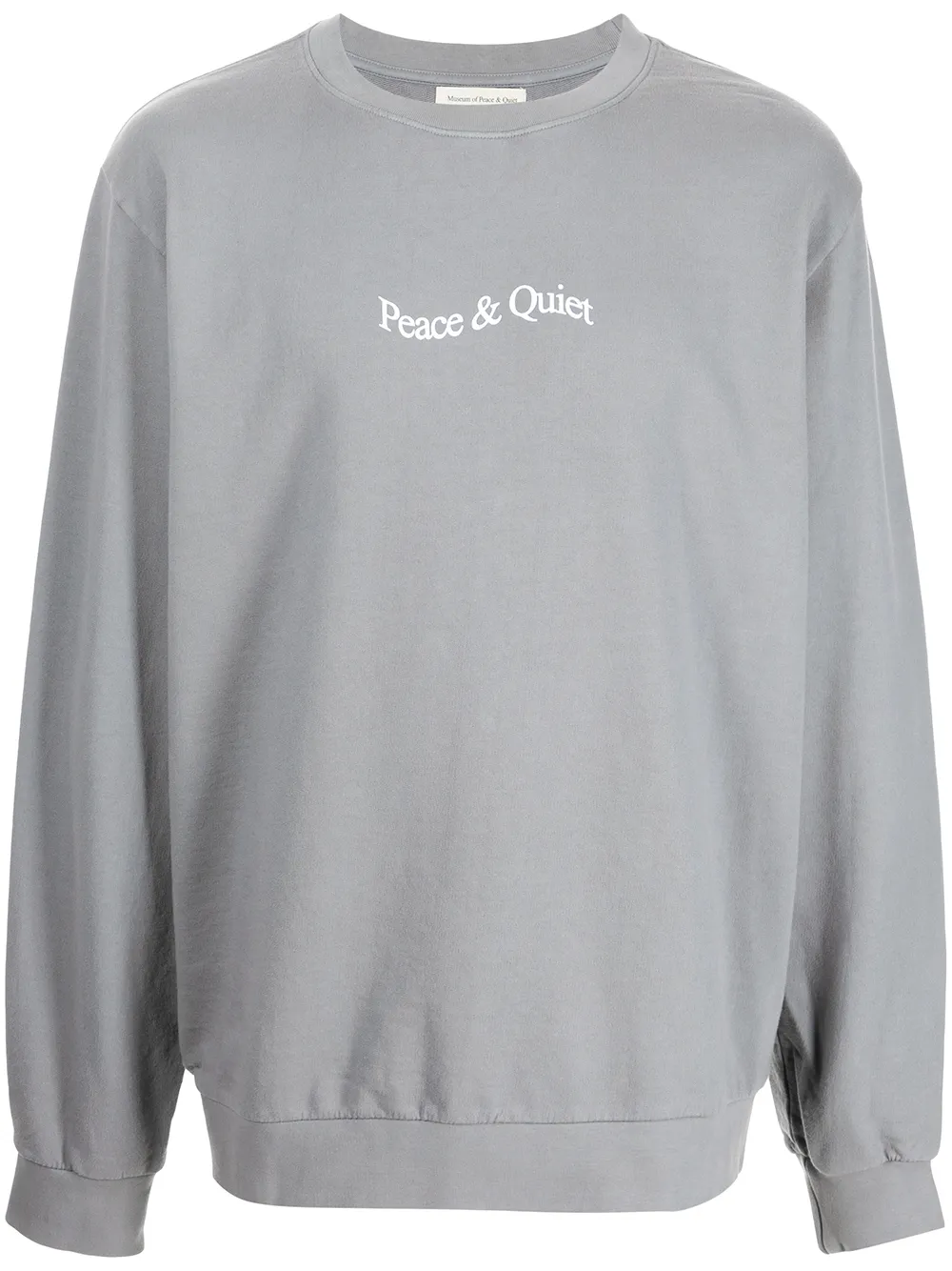 

Museum Of Peace & Quiet oversized logo-print cotton sweatshirt - Blue