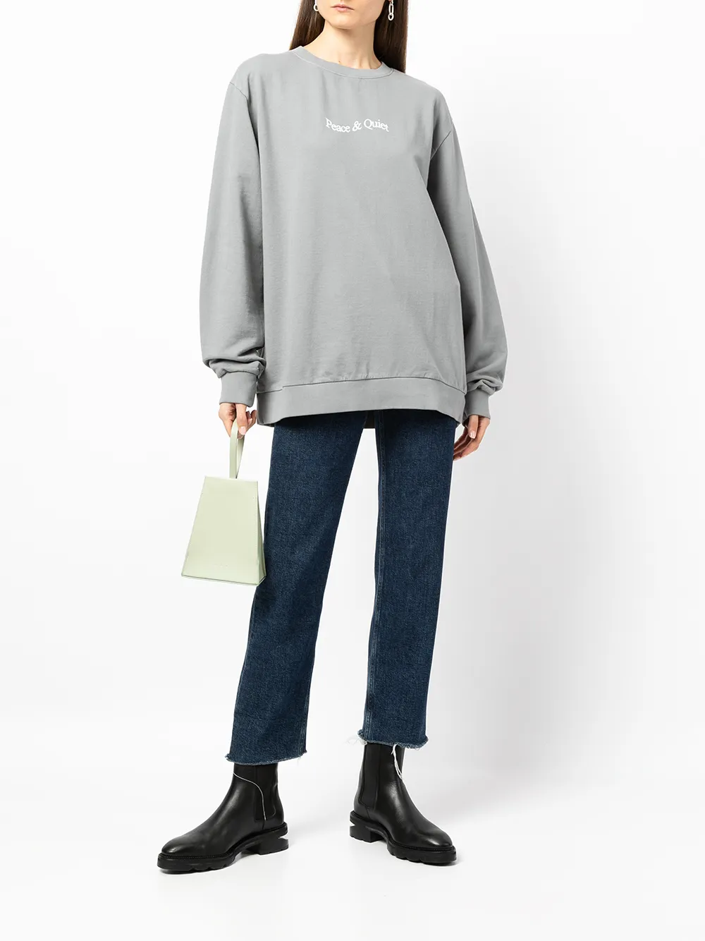 фото Museum of peace & quiet толстовка оверсайз с логотипом