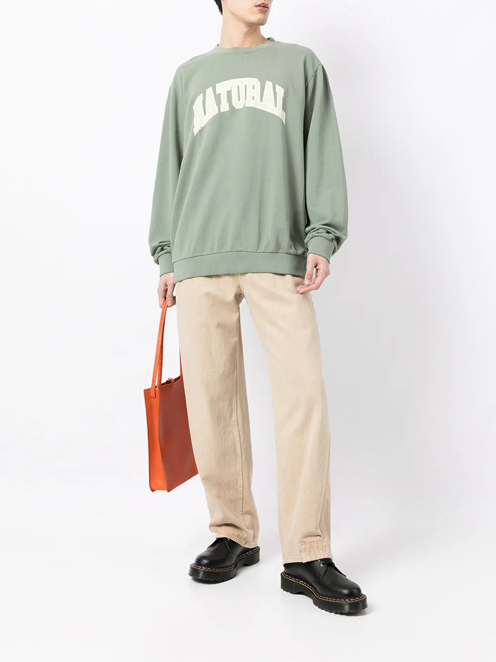 Museum Of Peace & Quiet Sweater met tekst - Groen