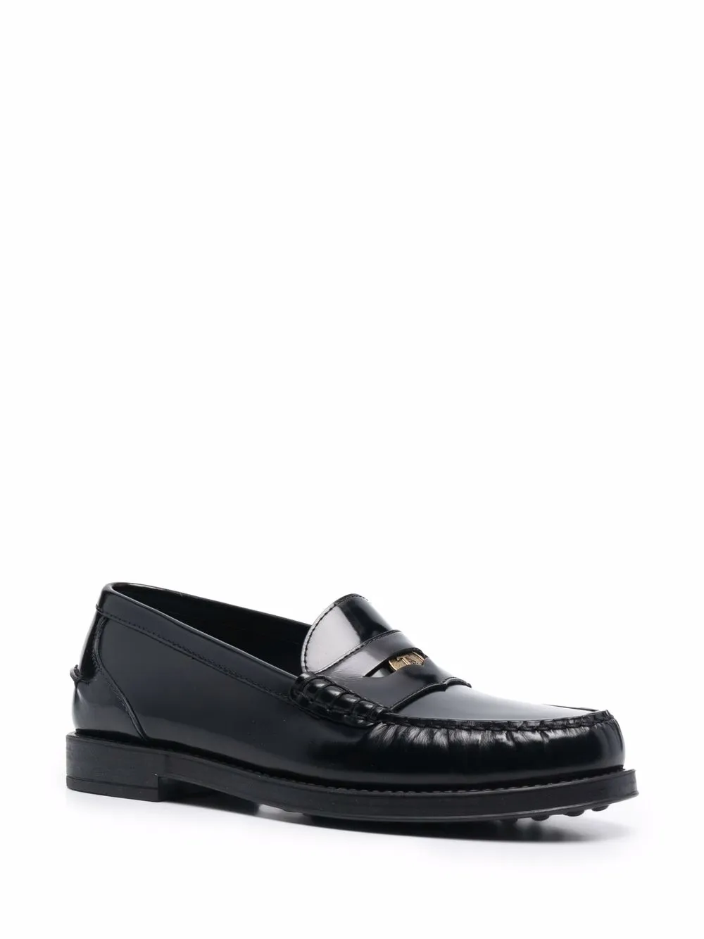 Tod's Loafers met logoplakkaat - Zwart