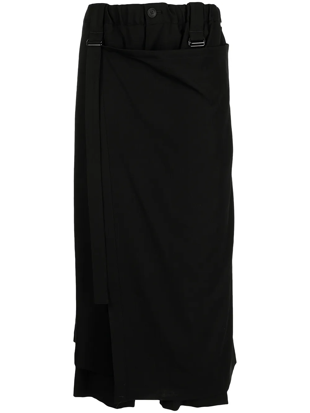 фото Yohji yamamoto укороченные брюки свободного кроя