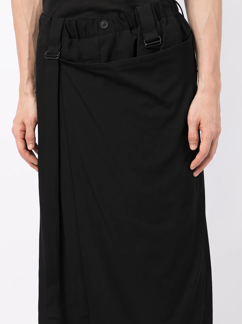 фото Yohji yamamoto укороченные брюки свободного кроя
