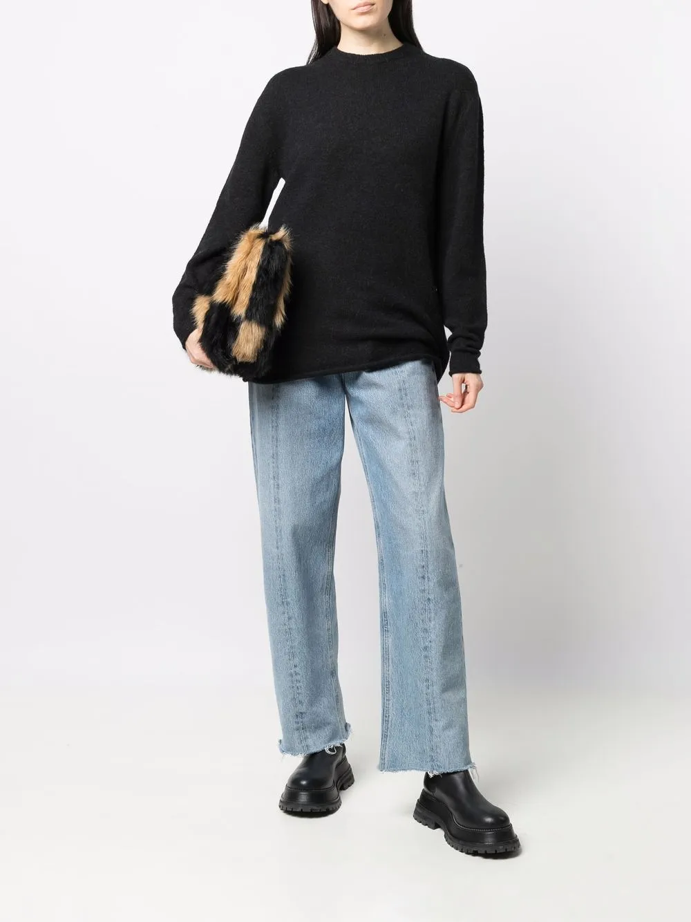 Rag & bone Trui met ronde hals - Zwart