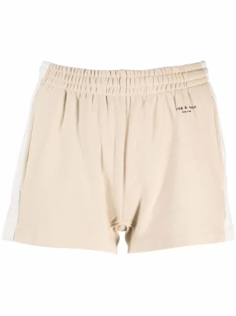 rag & bone City striped mini shorts