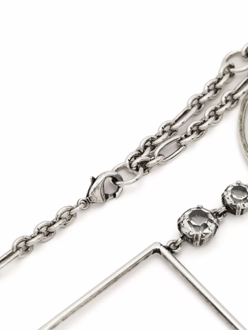  Krizia Halskette Mit Strass   Silber 