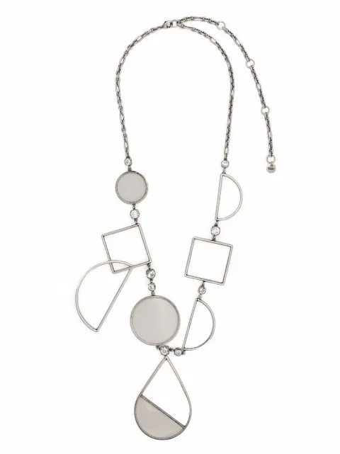 Krizia rhinestone-embellished pendant necklace