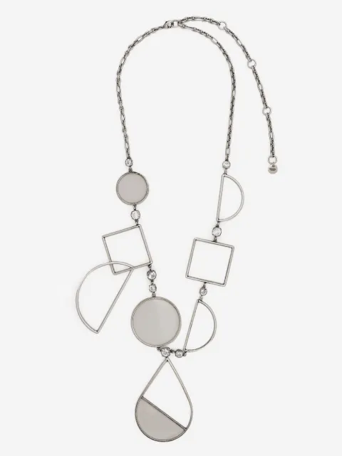 Krizia rhinestone-embellished pendant necklace