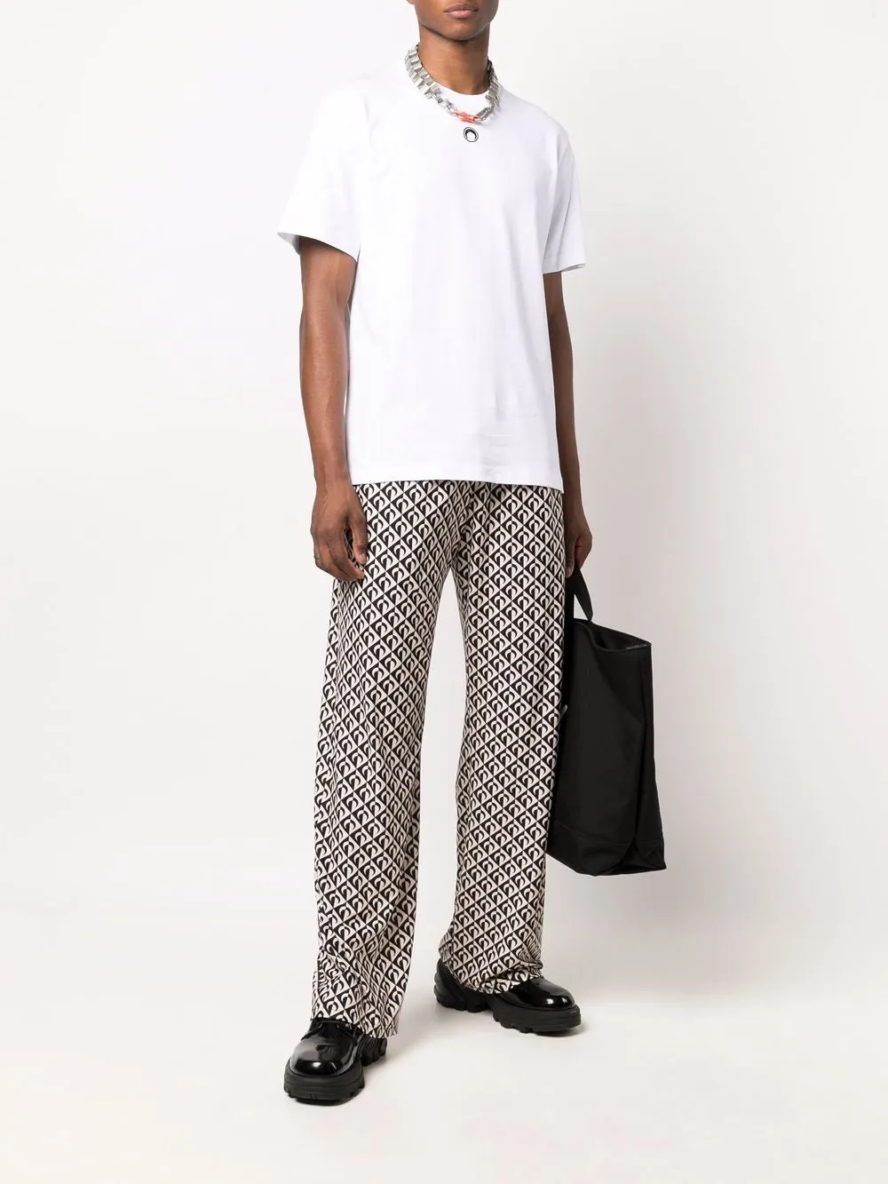 фото Marine serre футболка с вышивкой moon