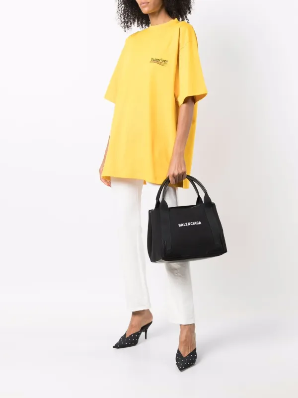 Balenciaga navy cabas store