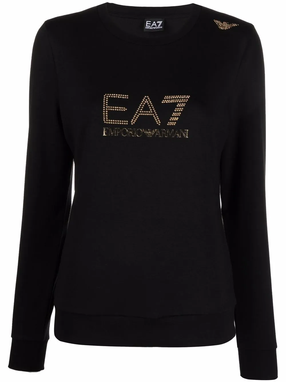 Ea7 Emporio Armani футболка с длинными рукавами и заклепками Ea7 Emporio Armani футболка с длинными рукавами и заклепками