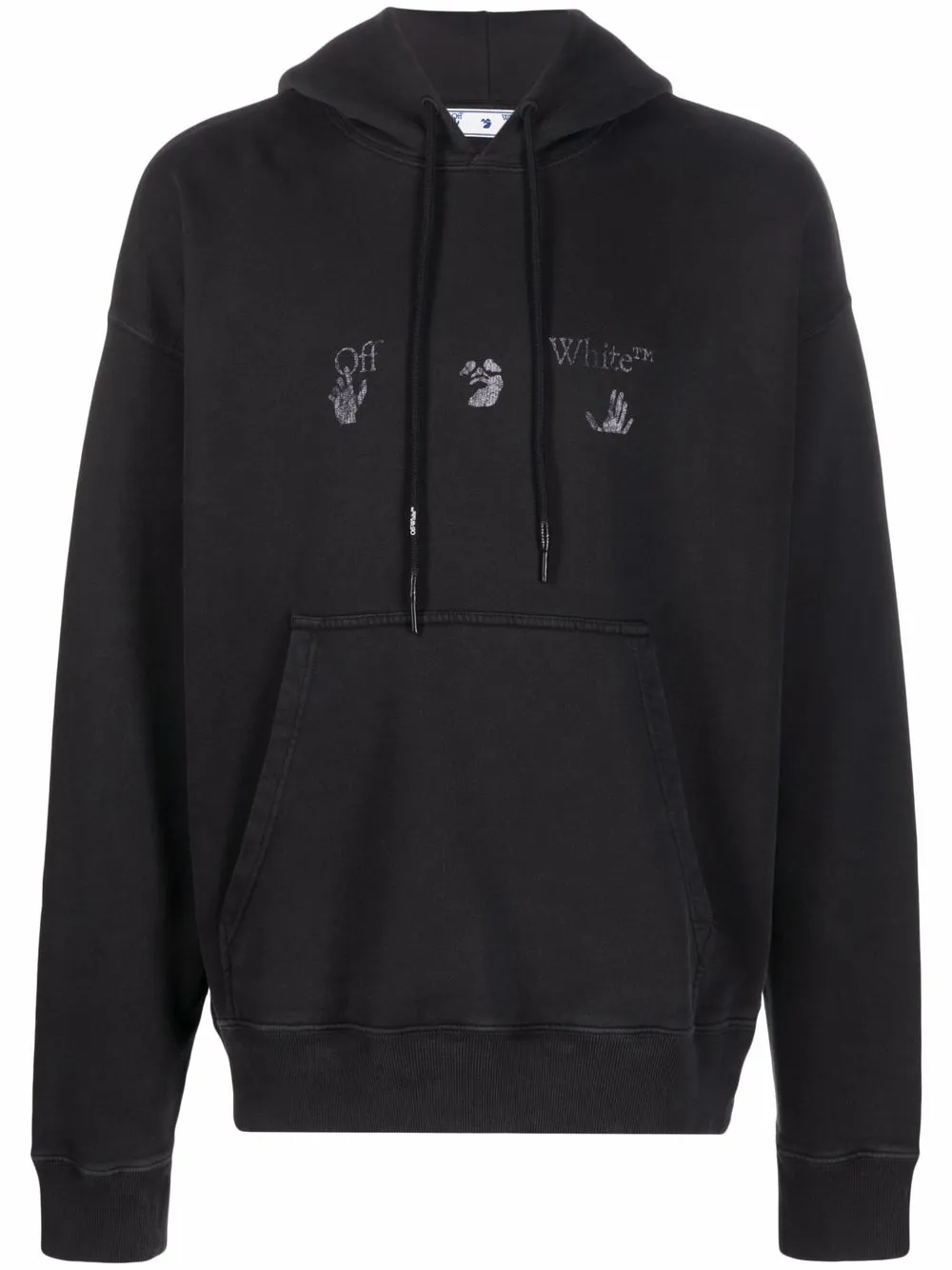 

Off-White sudadera con logo estampado - Negro
