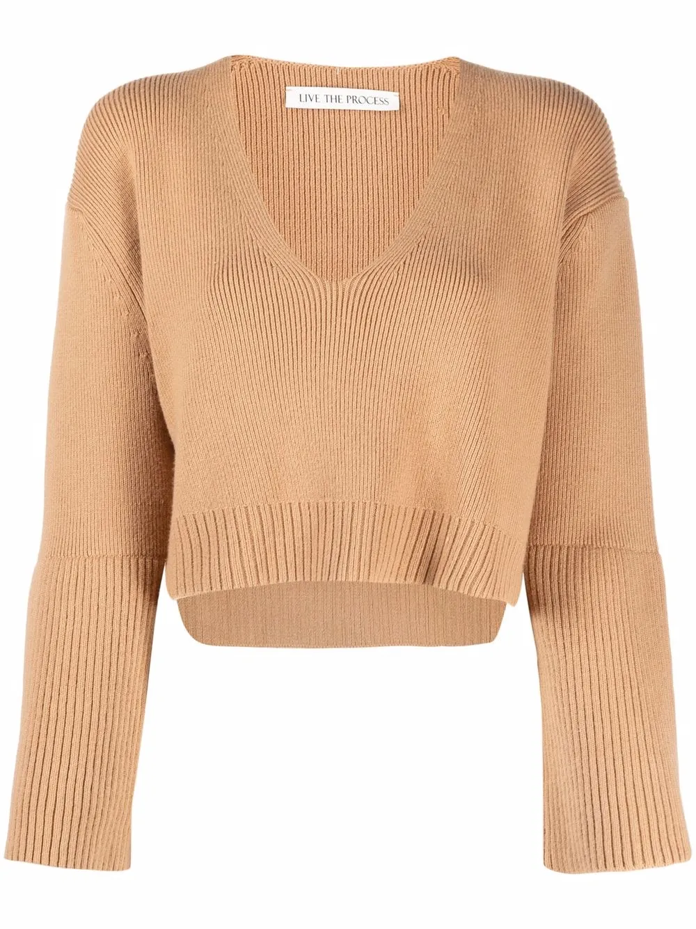 Live The Process трикотажный топ с V-образным вырезом