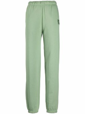Farfetch Women Clothing Pants Sweatpants Drop-crotch track pants Green 