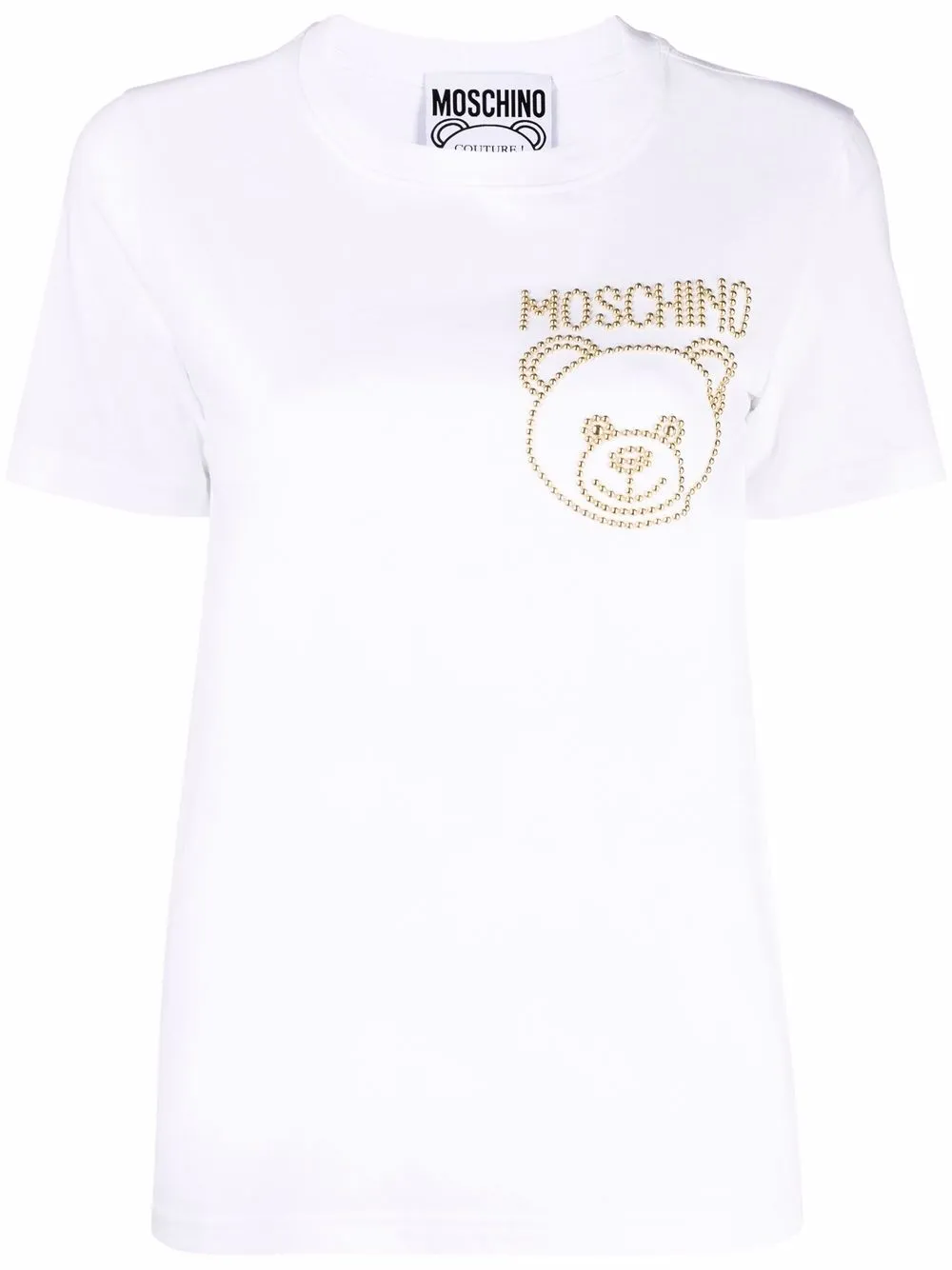 фото Moschino футболка с принтом teddy bear