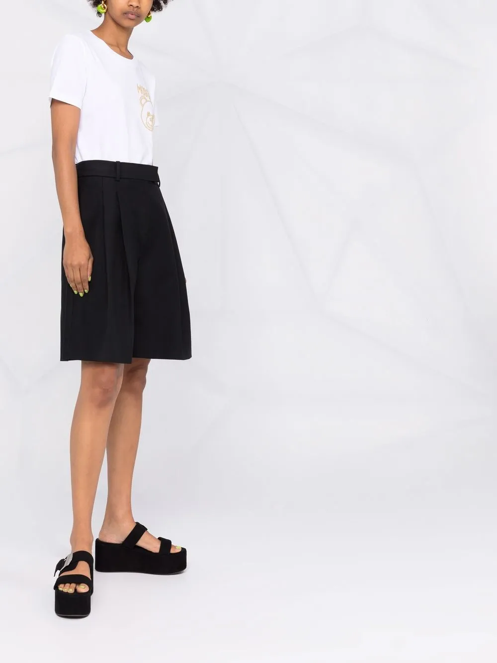 фото Moschino футболка с принтом teddy bear