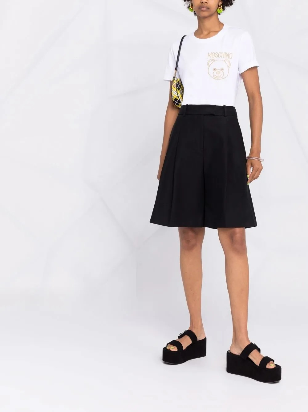 фото Moschino футболка с принтом teddy bear