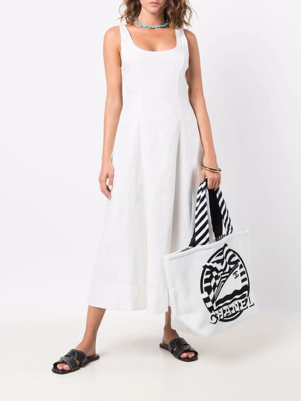фото Chanel pre-owned пляжная сумка la pausa 2020-х годов